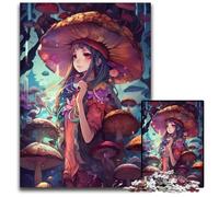 JigsawPuzzle 1000 Pieces for Adults Anime Mushroom Girl Impossible Jigsaw Puzzles for Adults Brain Challenge for Teenagers & Home Decor 1000 PCS(75x50cm)