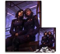 JigsawPuzzle 1000 Pieces for Adults Anime Waifu Police Girls Impossible Jigsaw Puzzles for Adults Brain Challenge for Teenagers & Home Decor 1000 PCS(38x26cm)