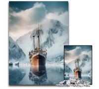 JigsawPuzzle 1000 Pieces for Adults Antartica And Ship Ice Difficult Puzzles for Adults for Home Decor Brain Training 1000 PCS(38x26cm)