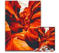 JigsawPuzzle 1000 Pieces for Adults Antelope Canyon Minimalist Impossible Jigsaw Puzzles for Adults Brain Teaser Game Interactive Family Game Suitable for Ages 1000 PCS(75x50cm)