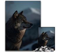 JigsawPuzzle 1000 Pieces for Adults Arctic Wolf in The Snow Difficult Puzzles for Adults for Home Decor Brain Training 1000 PCS(75x50cm)