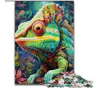 JigsawPuzzle 1000 Pieces for Adults Art Chameleon cardboard Puzzles size 26x38cm Challenging Brain Teaser - Relaxing Toy for Teenagers