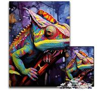 JigsawPuzzle 1000 Pieces for Adults Art Chameleon Jigsaw Puzzles Brain Challenge, for Teenagers & Home Decor 26X38CM/10.23x14.96inch