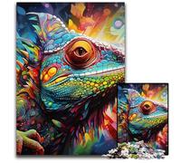 JigsawPuzzle 1000 Pieces for Adults Art Chameleon Jigsaw Puzzles for Adults Brain Teaser Game for Teenagers, Perfect 50x75CM/19.68x29.52inch