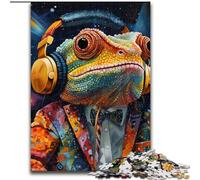JigsawPuzzle 1000 Pieces for Adults Art Chameleon Puzzle Challenging Brain Teaser, Family Activity, Home Decor, (size : 50x75cm)