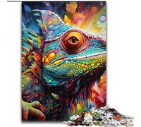 JigsawPuzzle 1000 Pieces for Adults Art Chameleon Puzzle Home Activity for Holidays, Birthdays, And Family Game Nights (size : 50x75cm)
