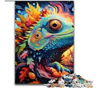 JigsawPuzzle 1000 Pieces for Adults Art Chameleon Puzzles for Adults for Birthdays, Holidays, And Home Decor (Szie 26x38cm)