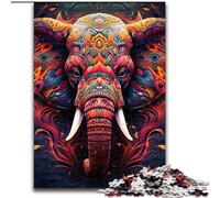 JigsawPuzzle 1000 Pieces for Adults Art Elephant cardboard Jigsaw Puzzles for Adults size 38x26cm Family Game Night Fun, DIY Decorative Artwork