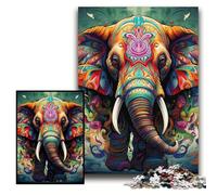 JigsawPuzzle 1000 Pieces for Adults Art Elephant Puzzles for Adults 26x38 cm Perfect for Family Fun on Christmas, Thanksgiving, Birthdays & Easter
