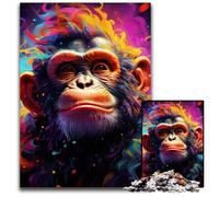 JigsawPuzzle 1000 Pieces for Adults Art Monkey Jigsaw Puzzles Brain Challenge, for Teenagers & Home Decor 50x75CM/19.68x29.52inch