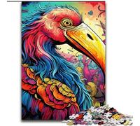 JigsawPuzzle 1000 Pieces for Adults Art Psychedelic Flamingo Puzzle Home Activity for Holidays, Birthdays, And Family Game Nights (size : 50x75cm)