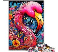 JigsawPuzzle 1000 Pieces for Adults Art Psychedelic Flamingo Puzzle Perfect for Teenagers, Family Bonding, Brain Teaser & DIY Home Decor Gift (size : 26x38cm)