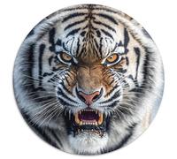 JigsawPuzzle 1000 Pieces for Adults Art Tigers Round Paper Puzzles Artwork Decor Intelligence Toy for Family Indoor Games (67.5x67.5cm)