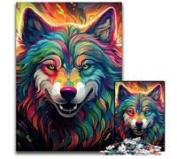 JigsawPuzzle 1000 Pieces for Adults Art Wolf Jigsaw Puzzles for Adults Adult Game Gift Family Interactive Game Brain Challenge Gift 26X38CM/10.23x14.96inch