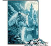 JigsawPuzzle 1000 Pieces for Adults Art Wolf Jigsaw Puzzles Made of cardboard,Erfect for Home Decor, Birthdays, Holidays, And Gifts 1000pcs(26x38cm)