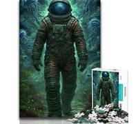 JigsawPuzzle 1000 Pieces for Adults Astronaut Art,Help The Brain Exercise Addictive Toys to Cultivate Patience Perfect Decoration 38x26cm