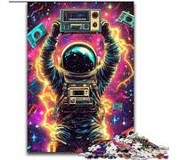 JigsawPuzzle 1000 Pieces for Adults Astronaut DJ Puzzles for Adults 26X38CM for Holidays, Birthdays, And Family Game Nights