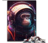 JigsawPuzzle 1000 Pieces for Adults Astronaut Monkey Made of Wood, Making It A Great Gift for Family Fun 50x75cm An for Christmas Or Birthdays