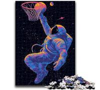JigsawPuzzle 1000 Pieces for Adults Astronaut Shooting Basketball Help The Brain Exercise Addictive Toys to Cultivate Patience Suitable for Couples 26x38cm