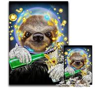 JigsawPuzzle 1000 Pieces for Adults Astronaut Sloth Puzzles for Adults Educational Toy for Teenagers Home Office Decor 1000 PCS(75x50cm)