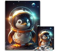 JigsawPuzzle 1000 Pieces for Adults Astronaut Space Penguin Jigsaw Puzzles Challenging Brain Teaser - Relaxing Toy for Teenagers 50x75CM/19.68x29.52inch