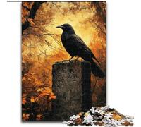 JigsawPuzzle 1000 Pieces for Adults Autumn Crows Jigsaw for Family Fun Perfect for Holidays, Interactive Game Nights (size 26x38cm)