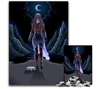 JigsawPuzzle 1000 Pieces for Adults Beautiful Girl Walking Wooden Jigsaw Puzzles Family Activity Brain Teaser Home Decor 1000 PCS(75x50cm)