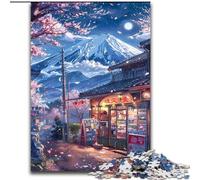 JigsawPuzzle 1000 Pieces for Adults Beautiful Mount Fuji Wooden Puzzles size 50x75cm Challenging Brain Teaser - Relaxing Toy for Teenagers