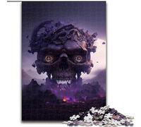 JigsawPuzzle 1000 Pieces for Adults Beautiful Skull Jigsaw Family Interactive Game, Ideal for Teenagers, Brain Teaser Gift (size : 50x75cm)