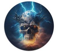 JigsawPuzzle 1000 Pieces for Adults Beautiful Skull Jigsaw Puzzles for Adults Suitable for Birthdays,Halloween,Thanksgiving,Easter 67.5x67.5 cm