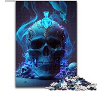 JigsawPuzzle 1000 Pieces for Adults Beautiful Skull Puzzle Brain Teaser Game for Teenagers, for Family Game Night (size : 26x38cm)
