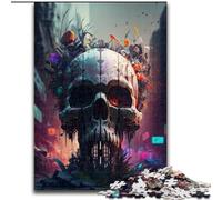 JigsawPuzzle 1000 Pieces for Adults Beautiful Skull Puzzle Challenging Brain Teaser, Family Activity, Home Decor, (size : 26x38cm)