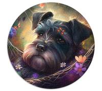 JigsawPuzzle 1000 Pieces for Adults Beautiful Standard Schnauzer Puzzle 1000 Pieces Jigsaw Perfect for Family Fun on Christmas,Thanksgiving,Birthdays & Easter (67.5x67.5cm)