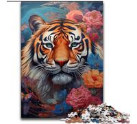 JigsawPuzzle 1000 Pieces for Adults Beautiful Tiger Wooden Jigsaw Puzzles for Adults size 50x75cm Family Game Night Fun, DIY Decorative Artwork