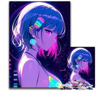 JigsawPuzzle 1000 Pieces for Adults Beautiful Woman Anime Puzzles for Adults Educational Toy for Teenagers Home Office Decor 1000 PCS(75x50cm)