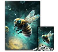 JigsawPuzzle 1000 Pieces for Adults Bee Painting Difficult Puzzles for Adults Interactive Family Game, Brain Challenge, Educational Toy 26X38CM/10.23x14.96inch