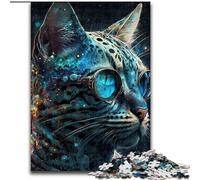 JigsawPuzzle 1000 Pieces for Adults Bengal Cat Challenging Puzzles for Family Fun Perfect for Holidays, Interactive Game Nights Size 26X38CM