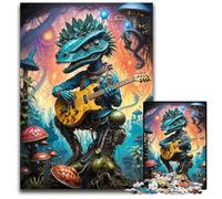 JigsawPuzzle 1000 Pieces for Adults Biopunk Dino Jam Session Paper Jigsaw Perfect for Teenagers Family Bonding Brain TeaserDIY Home Decor Gift 1000 PCS(38x26cm)