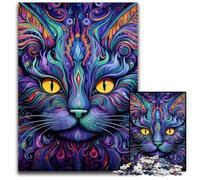 JigsawPuzzle 1000 Pieces for Adults Black Cat Jigsaw Puzzles for Adults Adult Game Gift Family Interactive Game Brain Challenge Gift 26X38CM/10.23x14.96inch
