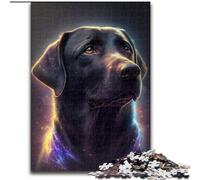 JigsawPuzzle 1000 Pieces for Adults Black Labrador Jigsaw Family Interactive Game, Ideal for Teenagers, Brain Teaser Gift (size : 26x38cm)