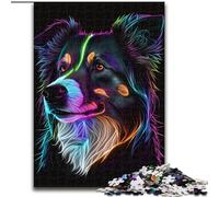 JigsawPuzzle 1000 Pieces for Adults Border Collie 1000Pc Adults Jigsaw Puzzle Family Interaction & Brain Challenge, Family Activity Challenge (Size 50x75cm)