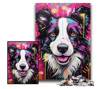 JigsawPuzzle 1000 Pieces for Adults Border Collie Puzzles for Adults 26x38 cm Perfect for Family Fun on Christmas, Thanksgiving, Birthdays & Easter