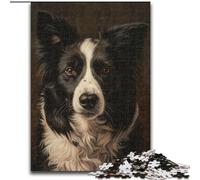 JigsawPuzzle 1000 Pieces for Adults Border Collie Wooden Jigsaw Puzzles for Adults 26X38CM Adult Game Gift Family Interactive Game Brain Challenge Gift