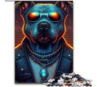 JigsawPuzzle 1000 Pieces for Adults Boss Dog Jigsaw Puzzles for Adults size 26x38cm Challenging DIY Brain Teaser for Teenagers