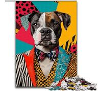 JigsawPuzzle 1000 Pieces for Adults Boxer Dog, Brain Teaser For Wall Decoration Unique Birthday And Xmas Gifts for for Age 14 (Size 50x75cm)
