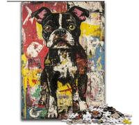 JigsawPuzzle 1000 Pieces for Adults Boxer Dog, Stress Relief with Fully Interlocking Randomly Shaped Pieces for And 14 Years Old (Size 50x75cm)
