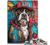 JigsawPuzzle 1000 Pieces for Adults Boxer Dog Toys Educational Games Stress Relieving Artists Collection, Fine Art 50x75cm