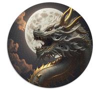 JigsawPuzzle 1000 Pieces for Adults Brave Dragon Difficult Puzzles for Adults Brain Teaser Game for Teenagers, for Family Game Night (67.5x67.5cm)