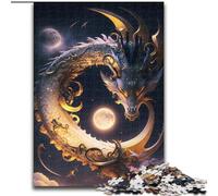 JigsawPuzzle 1000 Pieces for Adults Brave Dragon Jigsaws 1000 Pieces for Adults Toys Gift Educational Intellectual Decompressing Fun Family Game (Size 50x75cm)