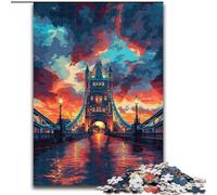 JigsawPuzzle 1000 Pieces for Adults Bridge of England Jigsaw Family Game Night Challenging And Rewarding Visual Experience (size : 26x38cm)